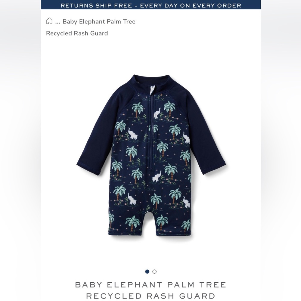 Janie and Jack Rash Guard 3-6 mo